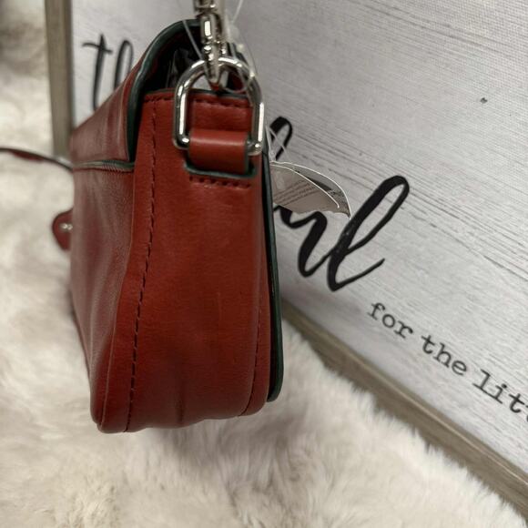 COACH Bleecker Penny Crossbody Bag Red Leather Turnlock NWT (Some Scuffing) - Picture 5 of 16